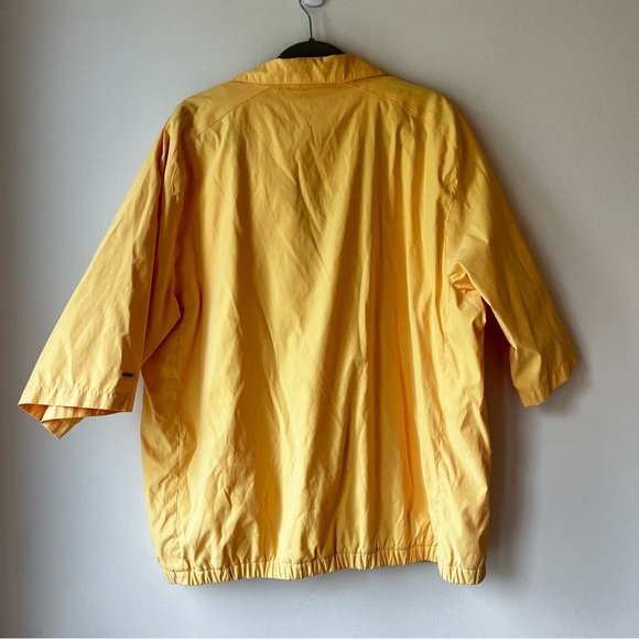 IZOD XFG Men’s Yellow Golf Jacket Size L Half Zip Windbreaker Lightweight - Picture 9 of 9